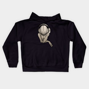 Music Lover| Alien Wearing Headphones Kids Hoodie